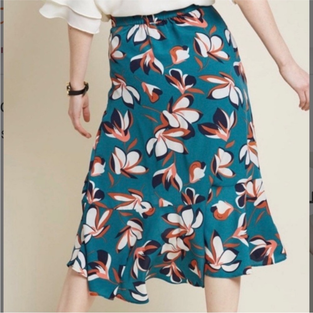 Modcloth Radiant Array Ruffled A-Line Floral Midi… - image 2